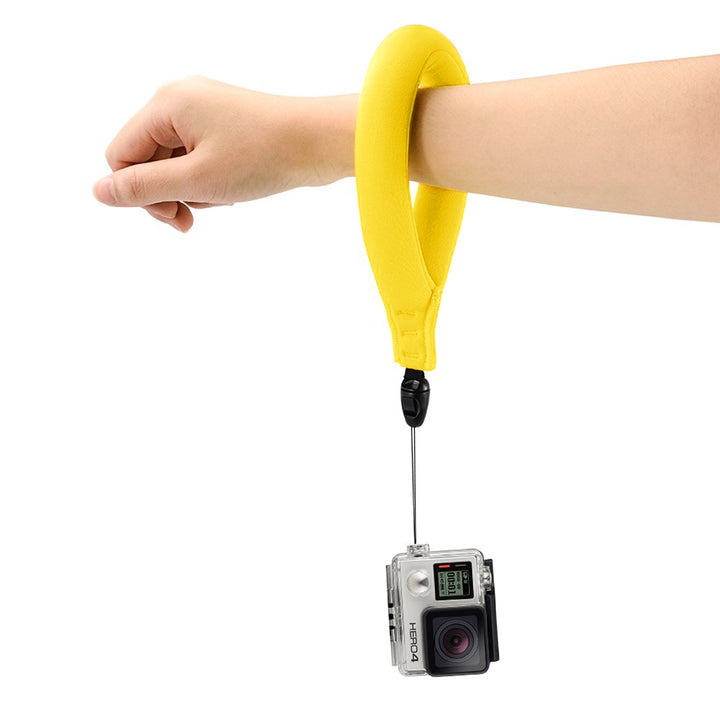 ARMOR-X waterproof camera floating wrist strap for GoPro. Made from soft, durable material that easily slips onto your wrist.