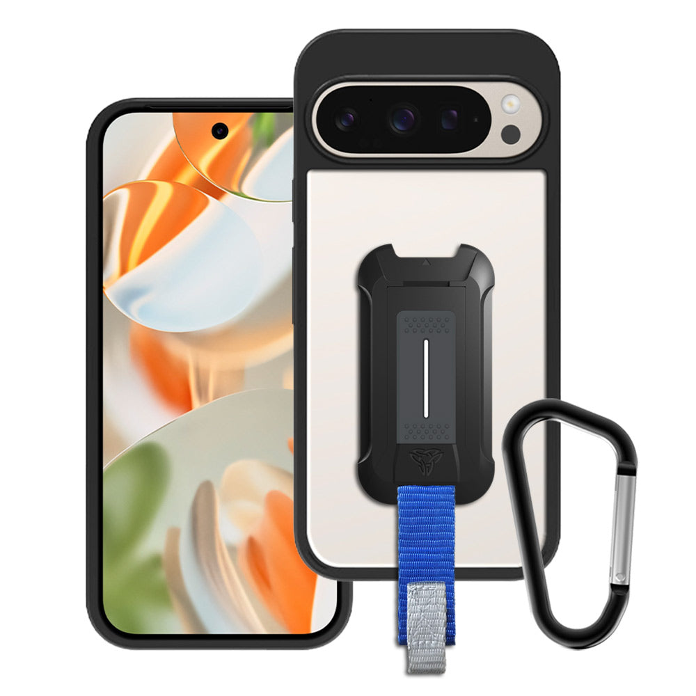 BX3-GG24-PXL9 | Google Pixel 9 / 9 Pro Case | Mountable Shockproof Rugged Case for Outdoors w/ Carabiner