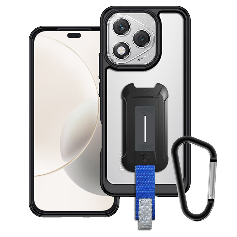 ESHUYI Case for Honor 400 Lite 5G with Sliding Camera Cover, Military Shockproof, Rotating Kickstand [Compatible with Magnetic Car Holder] - Green