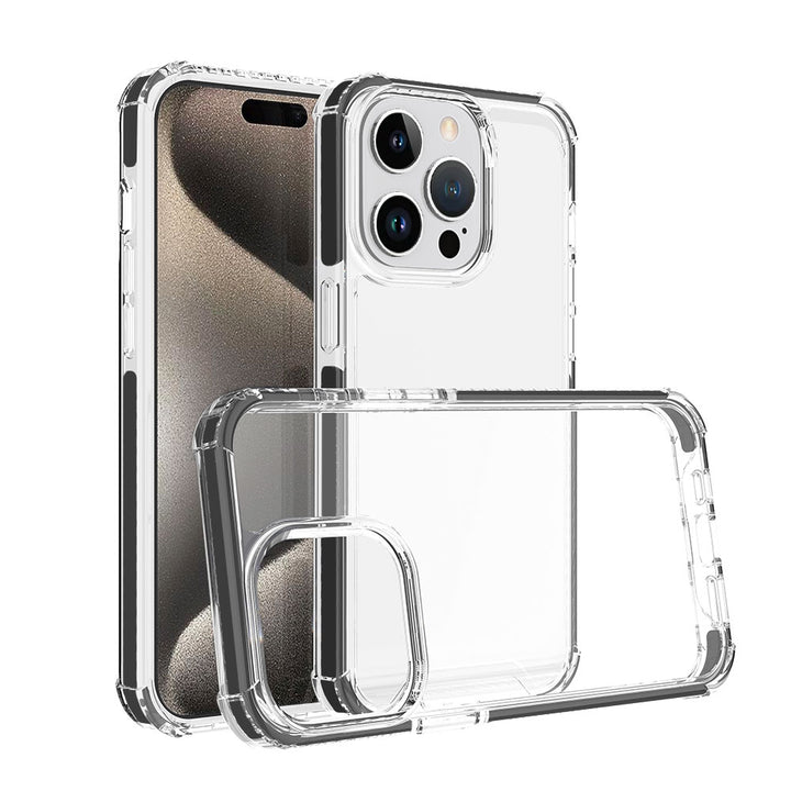 ARMOR-X iPhone 15 Pro Max Military Grade Shockproof Drop Proof Cover. Transparent back cover offers invisible scratch-resistance.