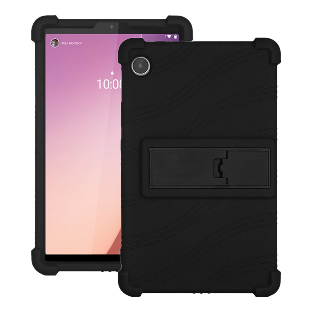 ARMOR-X Lenovo Tab M8 (4th Gen) 2024 TB301 / TB300 Soft silicone shockproof protective case with kick-stand.
