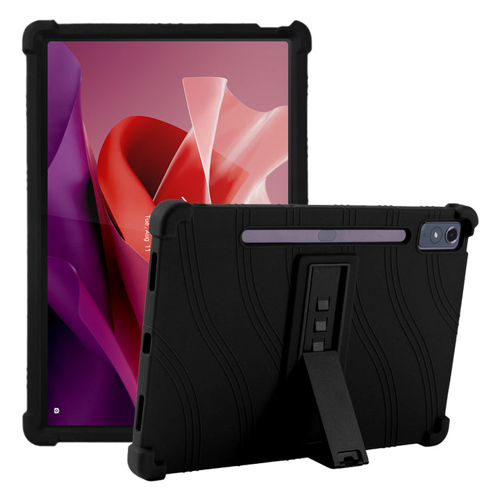 ARMOR-X Lenovo Tab P12 TB370 Soft silicone shockproof protective case with kick-stand.