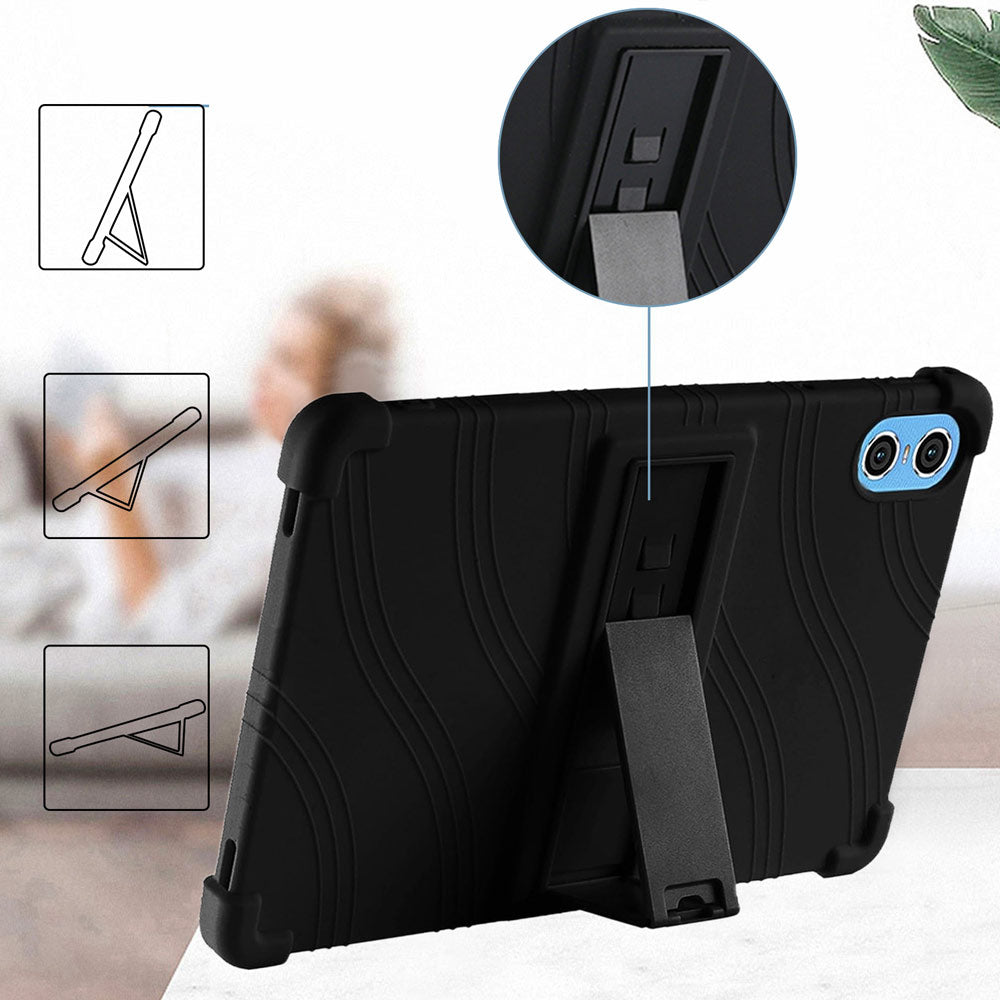 ARMOR-X Teclast P26T Soft silicone shockproof protective case. Built-in adjustable kickstand convenient for providing different viewing angles when watching videos, texting, gaming or learning etc.
