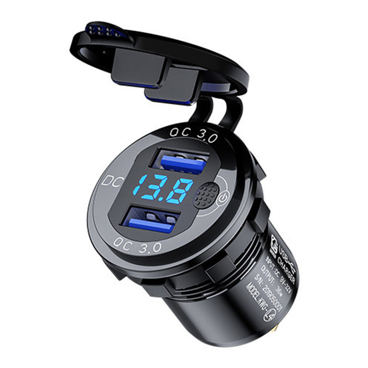 CHR-VC2 | Smart Car Charger with Display Power Button