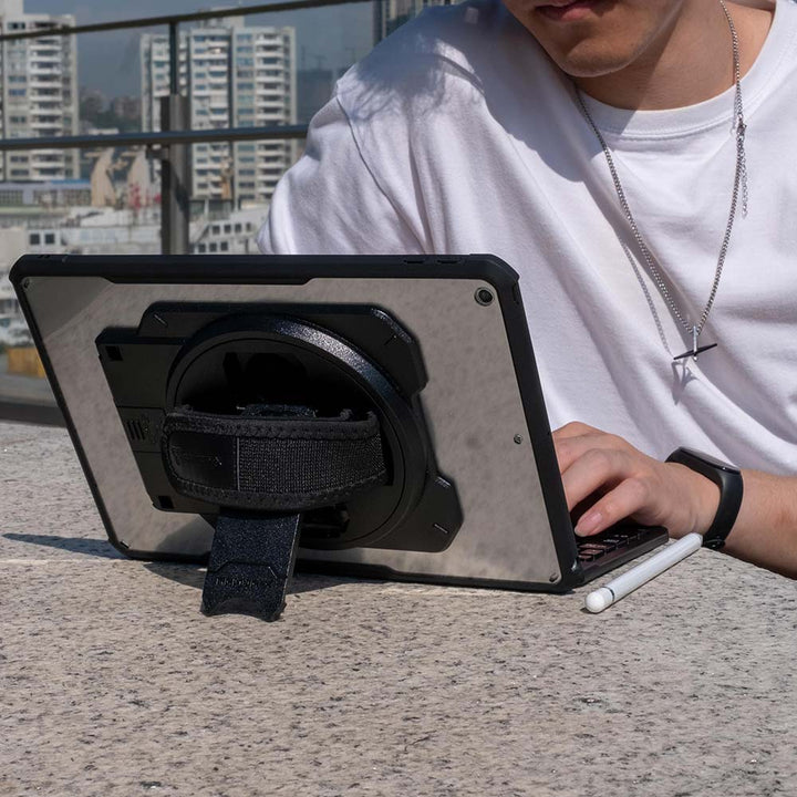 ARMOR-X Samsung Galaxy Tab A9+ A9 Plus ( 11" ) SM-X210 / SM-X215 / SM-X216 case With the rotating kickstand, you could get the watching angle and typing angle as you want.