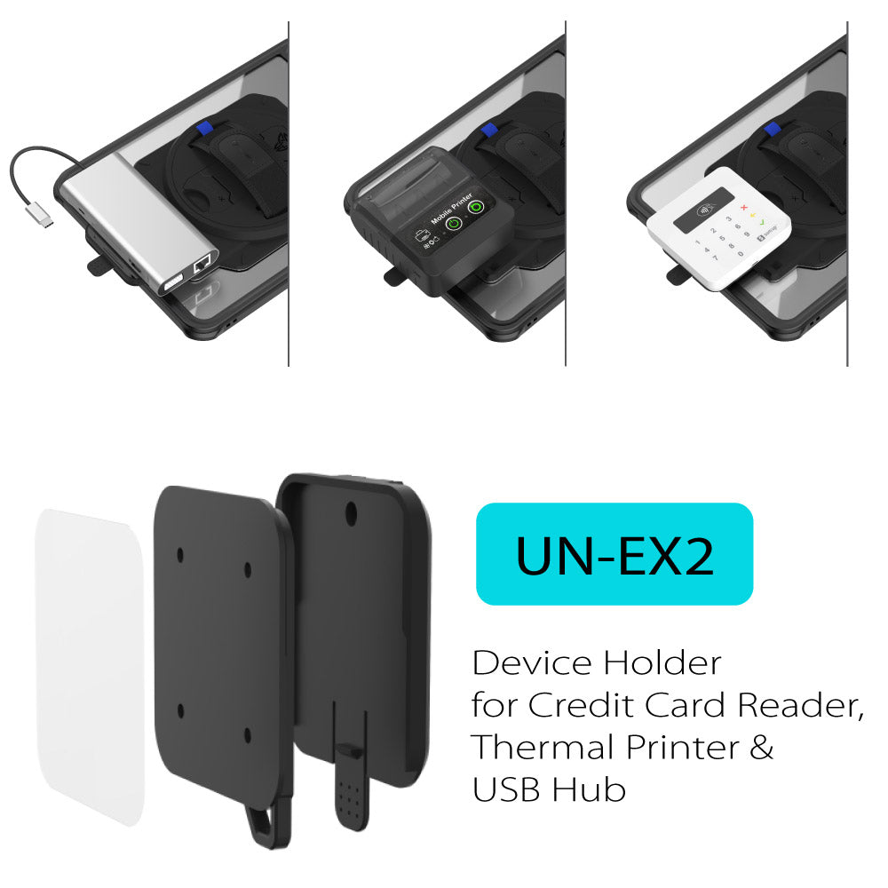 ARMOR-X iPad mini 1 / mini 2 / mini 3 case. Whether you need a card reader, portable printer, HDMI or Lan connection, extra battery life or additional storage, you can select and attach the modules that best suit your workflow.