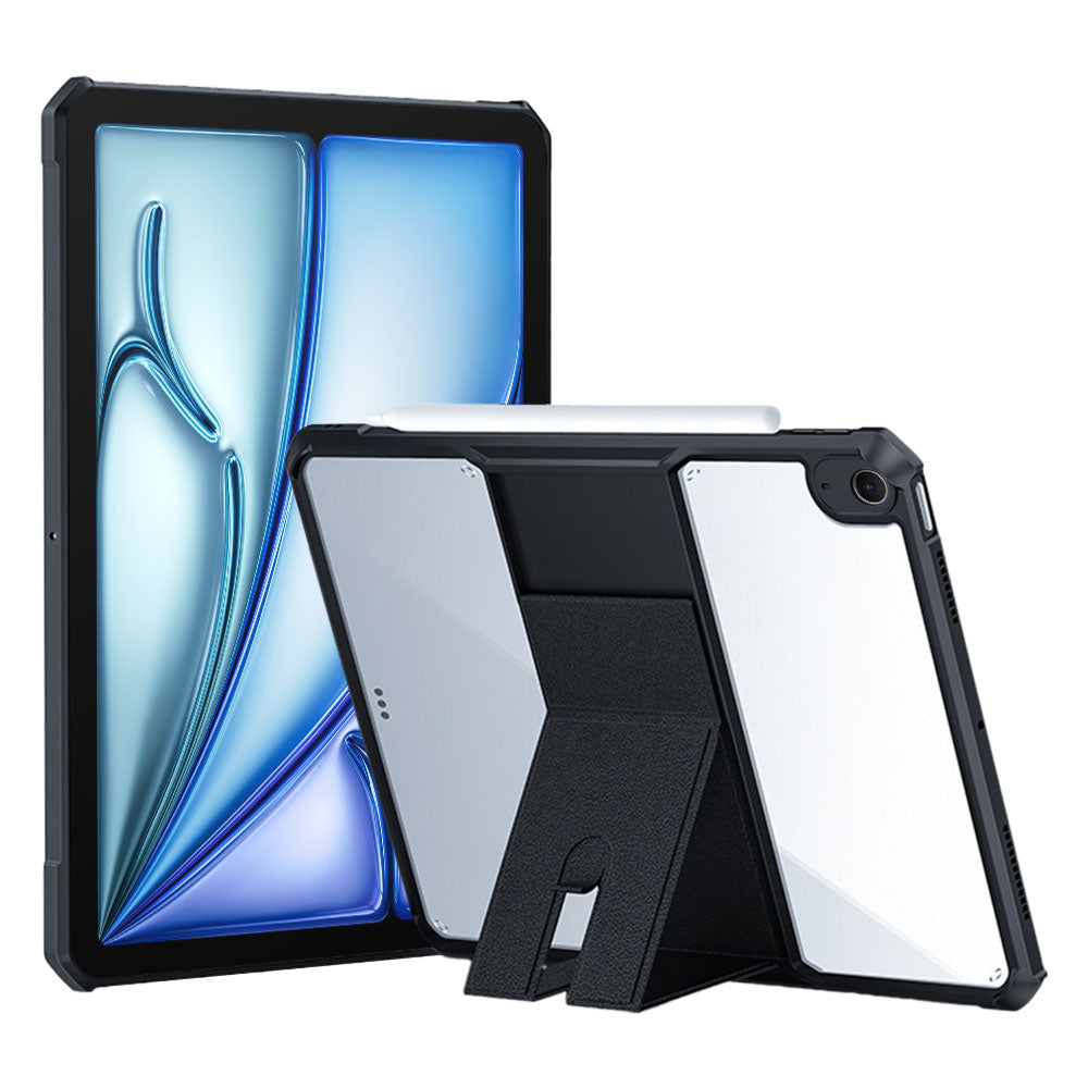 ARMOR-X iPad Air 11 ( M2 ) ultra slim 4 corner shockproof case with magnetic kick-stand.