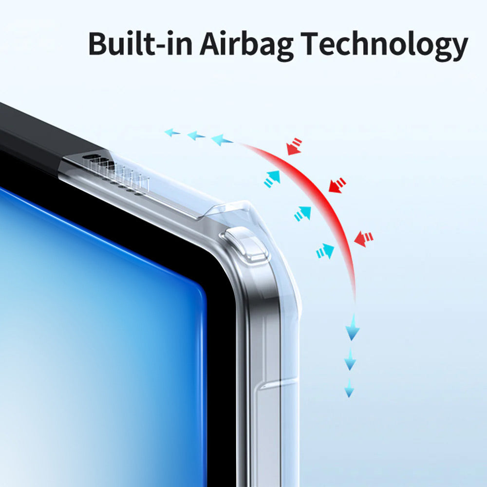 ARMOR-X iPad Air 11 ( M2 ) shockproof case. 4 corner shock-absorbent Air-Pillow Technology protects.
