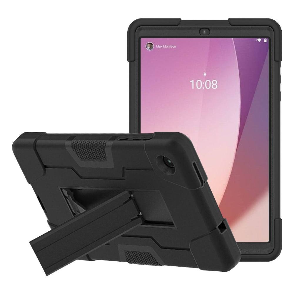 ARMOR-X Lenovo Tab M8 (4th Gen) 2024 TB301 / TB300 shockproof case, impact protection cover. Rugged case with kick stand.