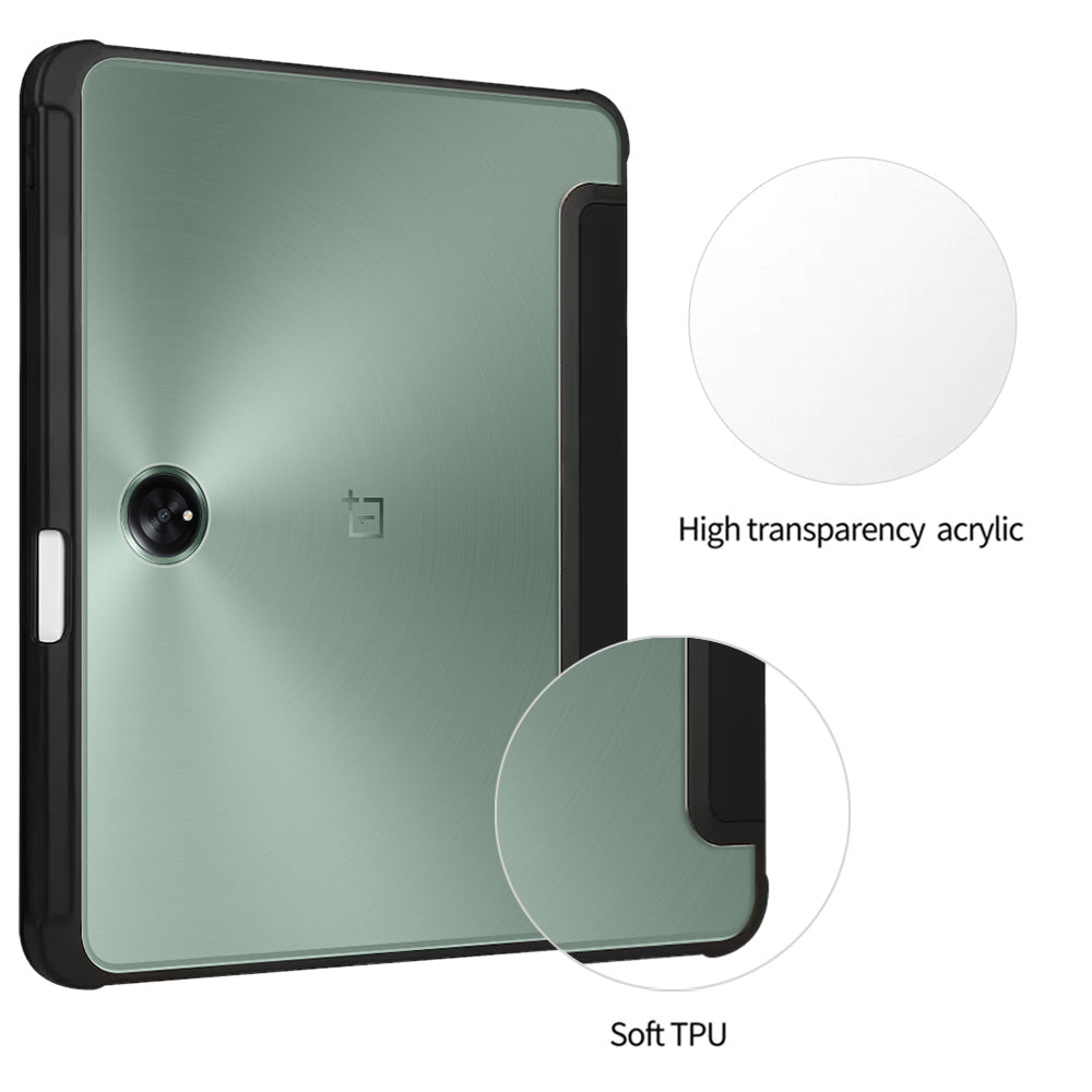 ARMOR-X OnePlus Pad Smart Tri-Fold Stand Magnetic Cover with raised edge to protect the screen and camera.