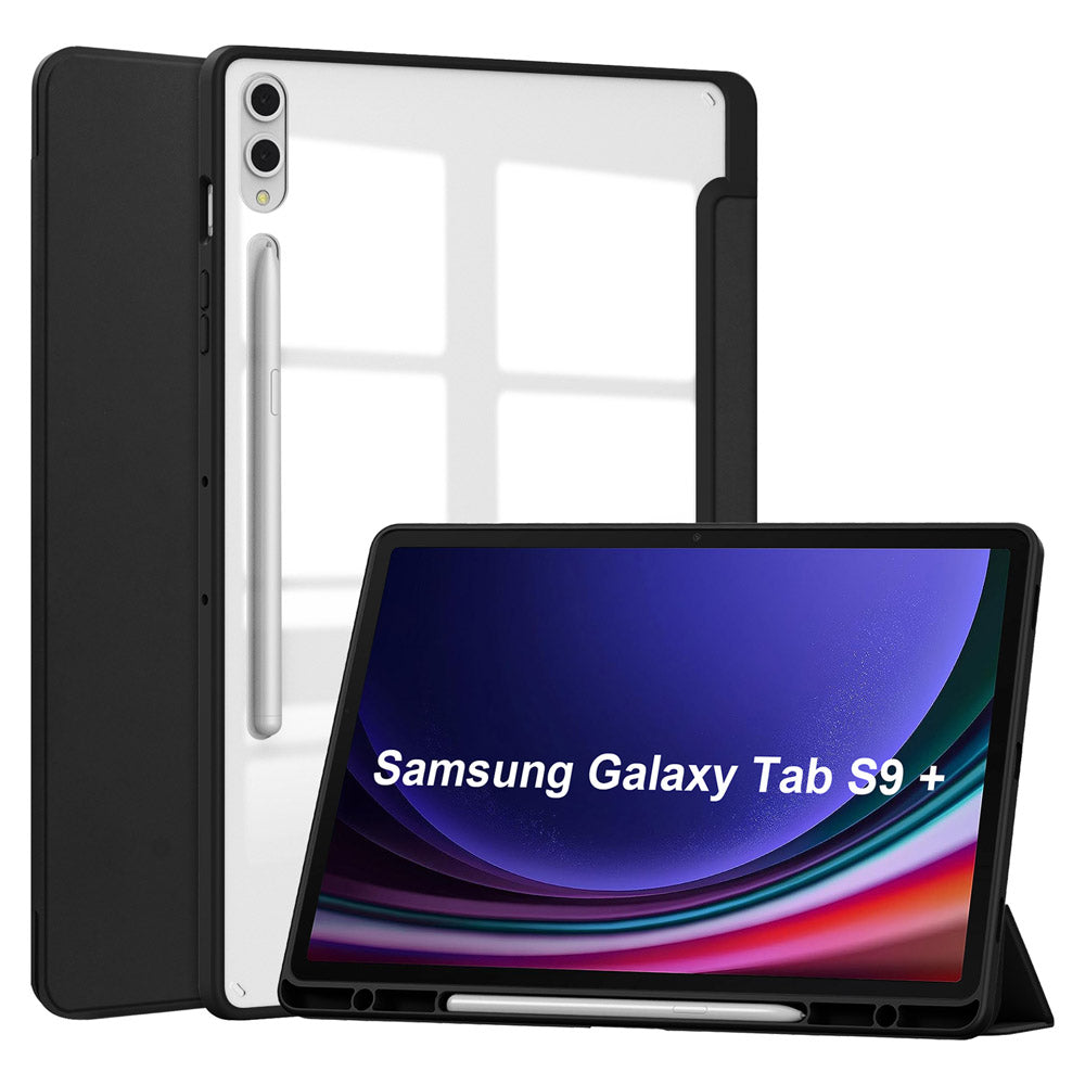ARMOR-X Samsung Galaxy Tab S9+ S9 Plus SM-X810 / X816 / X818 Smart Tri-Fold Stand Magnetic Cover.
