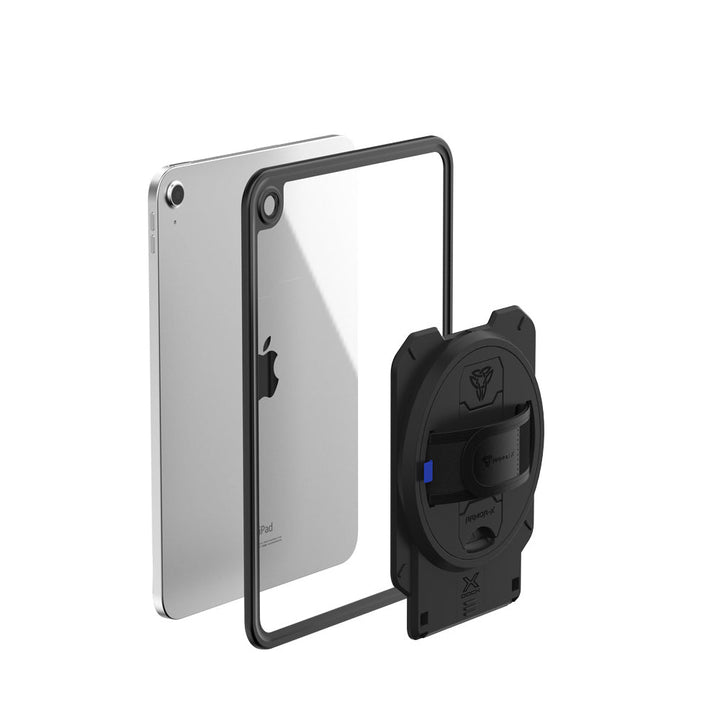 ARMOR-X iPad 10.9 (10th Gen.) slim anti-fall protective case with X-DOCK modular eco-system.