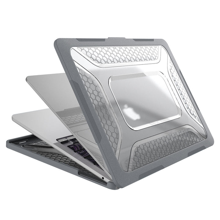 ARMOR-X MacBook Air 13.6" 2022 M2 (A2681) shockproof case. Simple clip-on/off design.