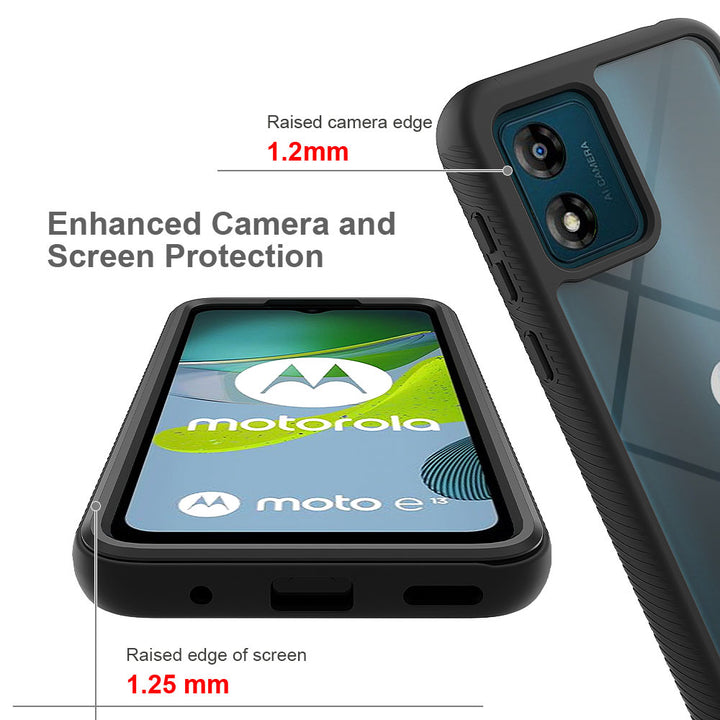 ARMOR-X Motorola Moto E13 shockproof cases. Military-Grade Mountable Rugged Design with best drop proof protection.