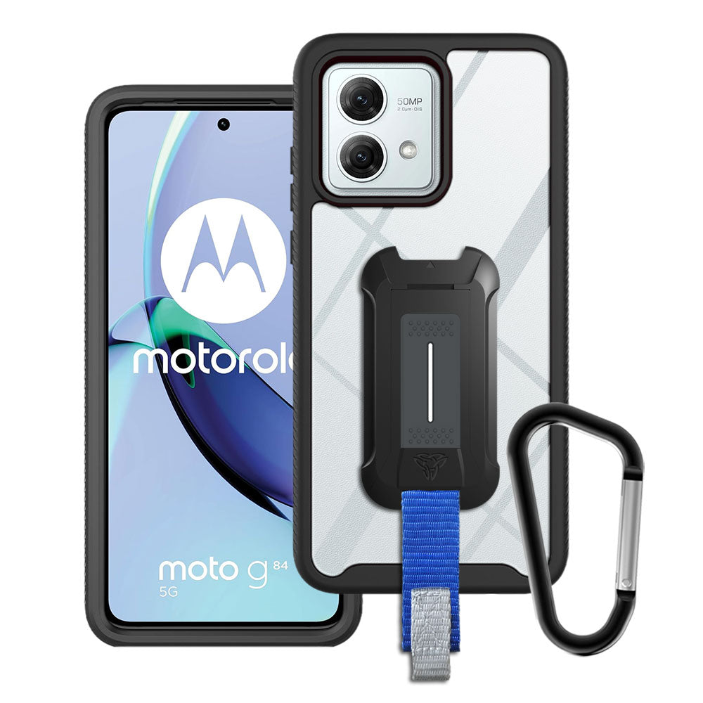 ARMOR-X Motorola Moto G84 5G shockproof cases. Military-Grade Mountable Rugged Design with best drop proof protection.