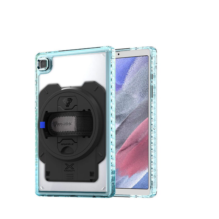 ARMOR-X Samsung Galaxy Tab A7 Lite SM-T225 / SM-T220 / SM-T225N / SM-T227U transparent protective rugged case with X-DOCK modular eco-system.