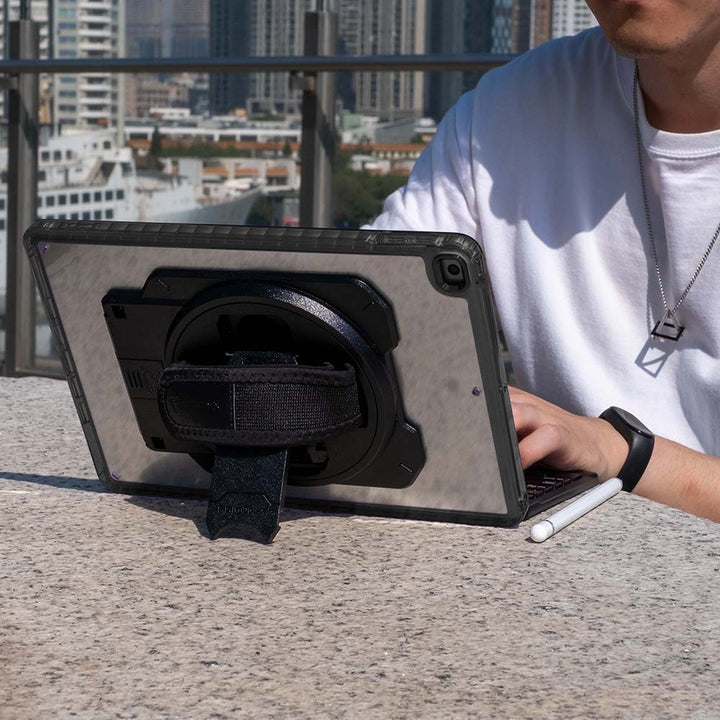 ARMOR-X Samsung Galaxy Tab S8 SM-X700 / SM-X706 case With the rotating kickstand, you could get the watching angle and typing angle as you want.