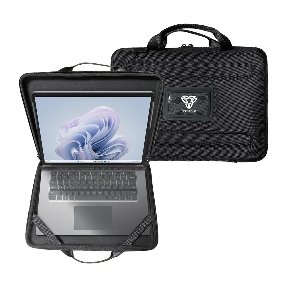 ARMOR-X 11 - 13" Microsoft Surface Laptop Go bag. Always-On design and get your chromebook or laptop always ready.