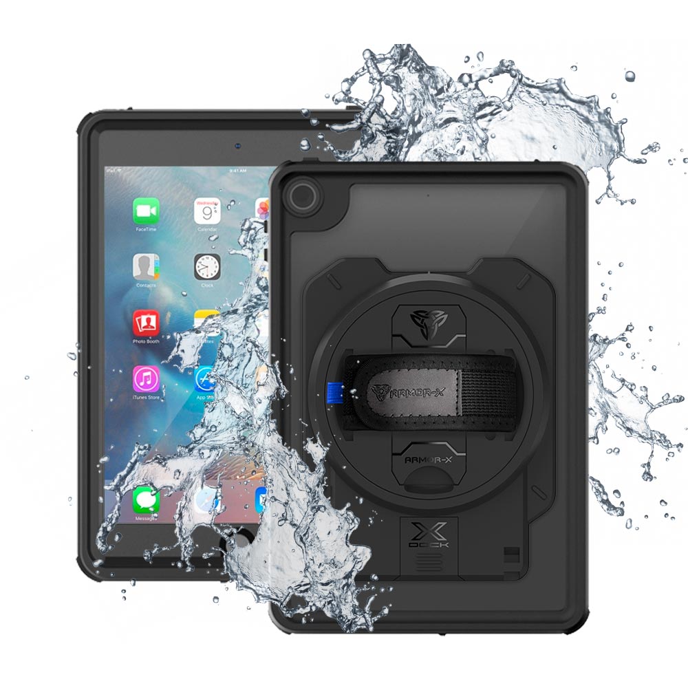 ARMOR-X iPad mini 4 waterproof case. iPad mini 6 shockproof cases. iPad mini 6 Military-Grade rugged cover.