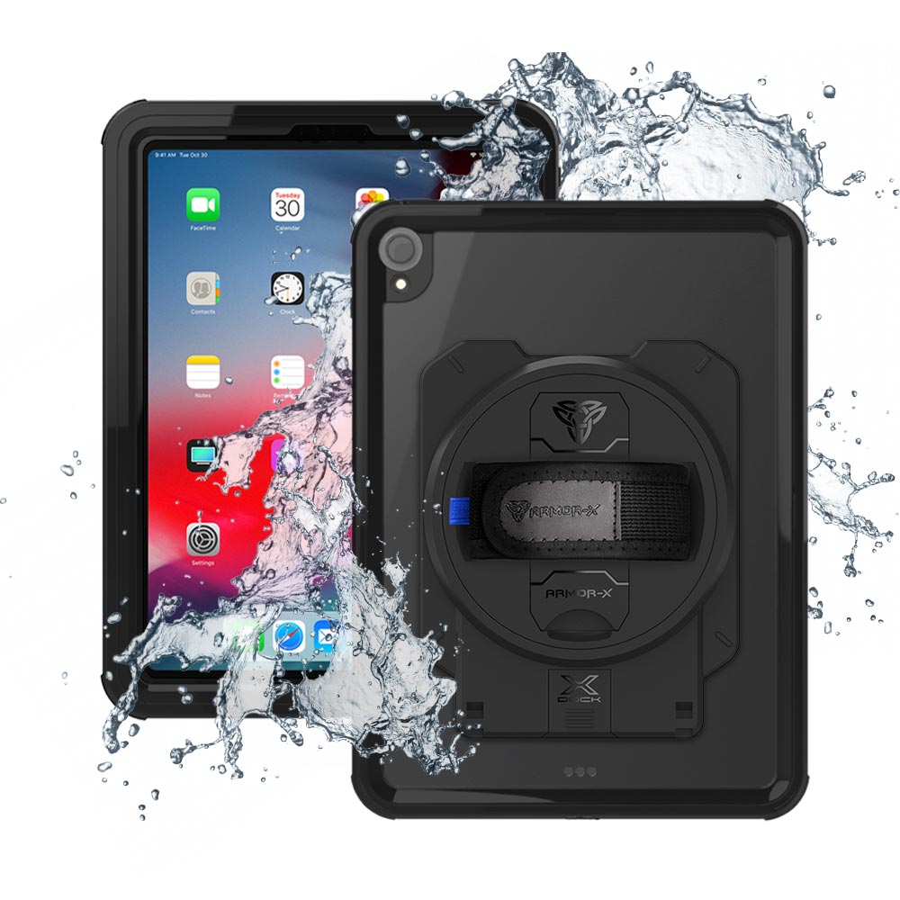 ARMOR-X iPad Pro 11 ( 1st Gen. ) 2018 waterproof case. iPad Pro 11 ( 1st Gen. ) 2018 shockproof cases. iPad Pro 11 ( 1st Gen. ) 2018 Military-Grade rugged cover.