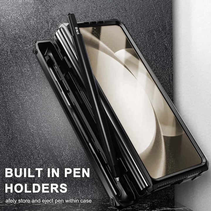 ARMOR-X Samsung Galaxy Z Fold5 SM-F946 shockproof cases. Built in pen holder.