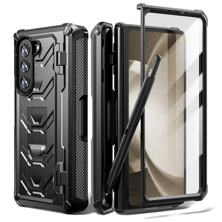 ARMOR-X Samsung Galaxy Z Fold5 SM-F946 shockproof cases. Built in pen holder.