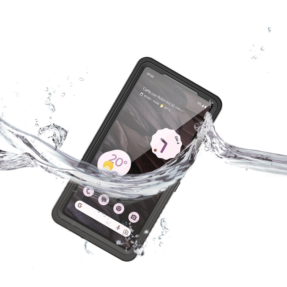 ARMOR-X Google Pixel 7a Waterproof Case IP68 shock & water proof Cover. IP68 Waterproof with fully submergible to 6.6' / 2 meter for 1 hour.