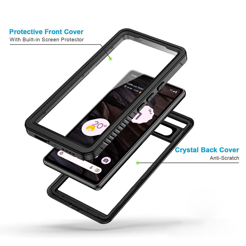 ARMOR-X Google Pixel 7a Waterproof Case IP68 shock & water proof Cover. High quality TPU and PC material ensure fully protected from extreme environment - snow, ice, dirt & dust particles.