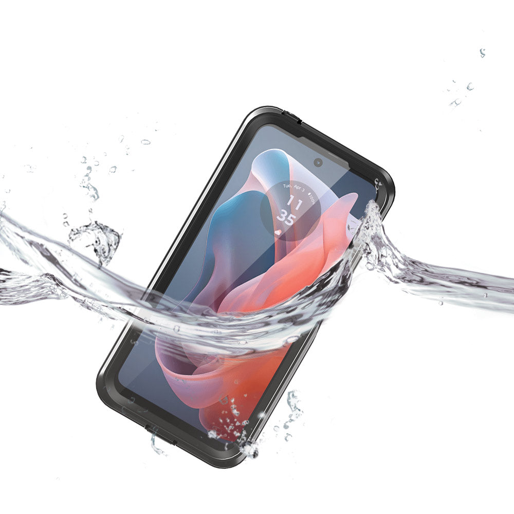 ARMOR-X Motorola Moto G Play 2024 Waterproof Case IP68 shock & water proof Cover. IP68 Waterproof with fully submergible to 6.6' / 2 meter for 1 hour.