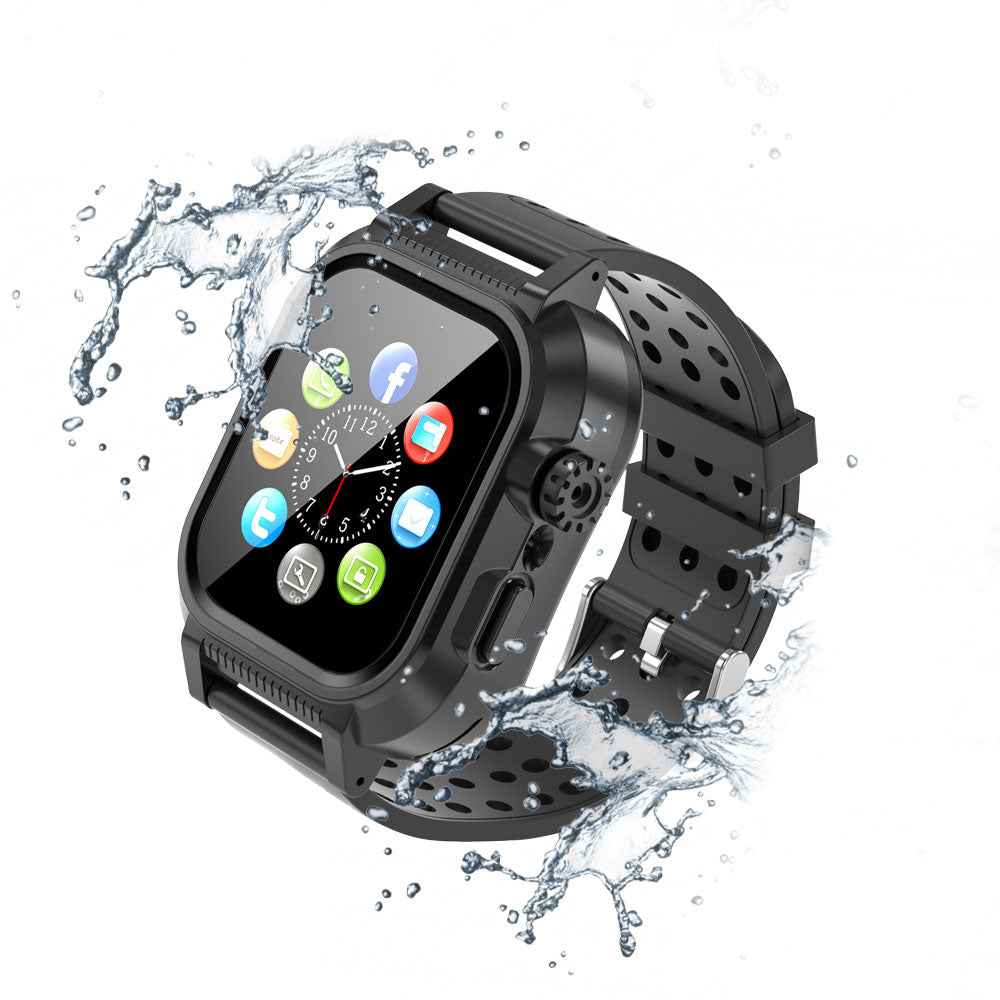 MWT-APL-7V | Waterproof Apple Watch Case 41 / 45mm Series 8 Series 7 w/ 3PCS Premium Soft Silicone Band