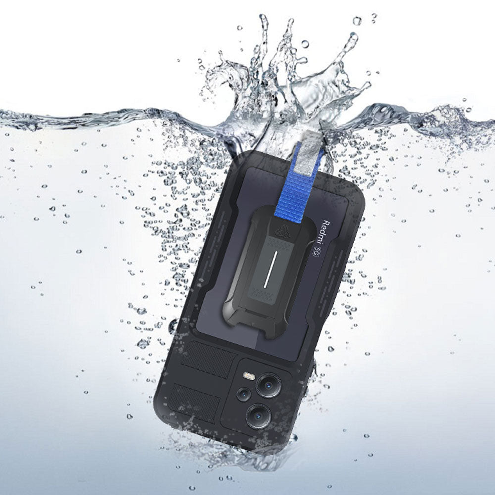 ARMOR-X Xiaomi Redmi Note 12 5G Waterproof Case. IP68 Waterproof with fully submergible to 6.6' / 2 meter for 1 hour.