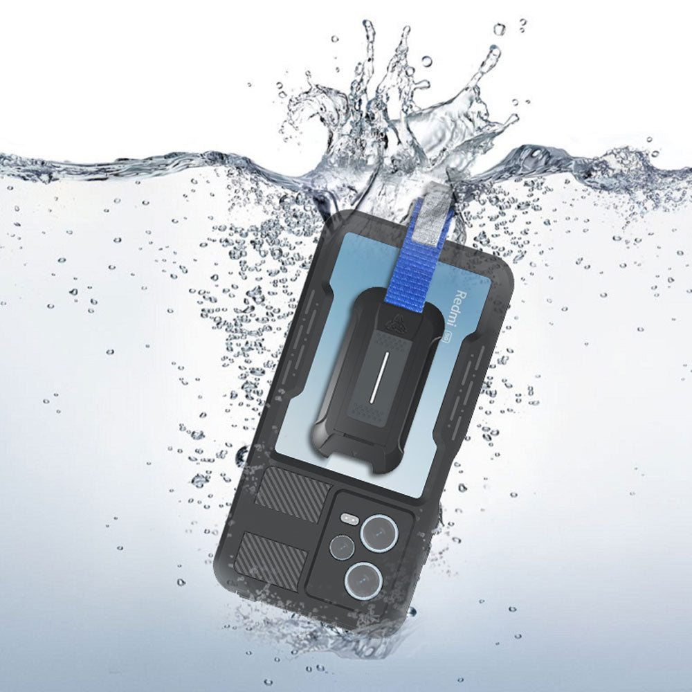 ARMOR-X Xiaomi Redmi Note 12 Pro 5G Waterproof Case. IP68 Waterproof with fully submergible to 6.6' / 2 meter for 1 hour.