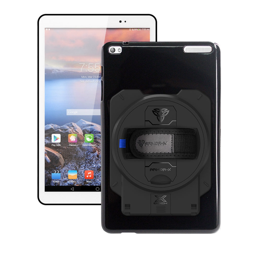 ARMOR-X Huawei MediaPad T1 9.6 T1-A21W shockproof case with X-DOCK modular eco-system.