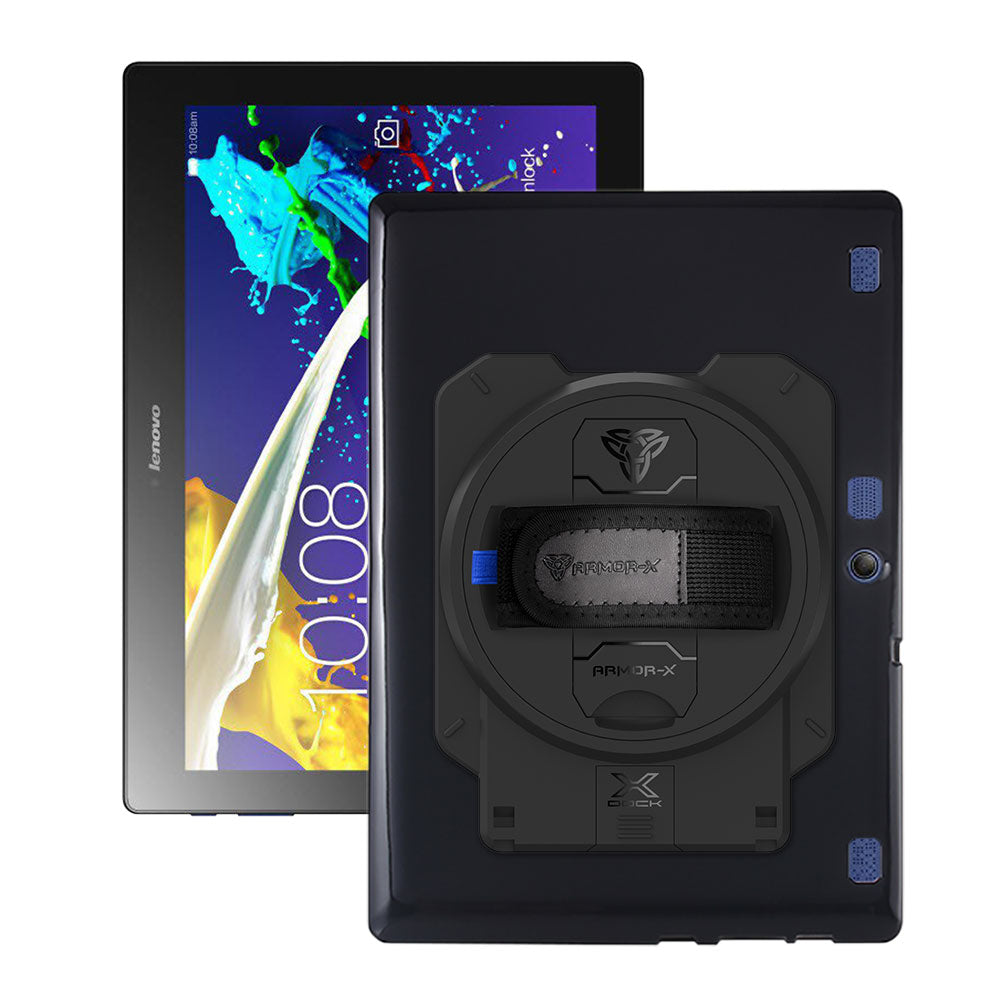 ARMOR-X Lenovo Tab 2 A10 / Tab3 10 Business shockproof case with X-DOCK modular eco-system.
