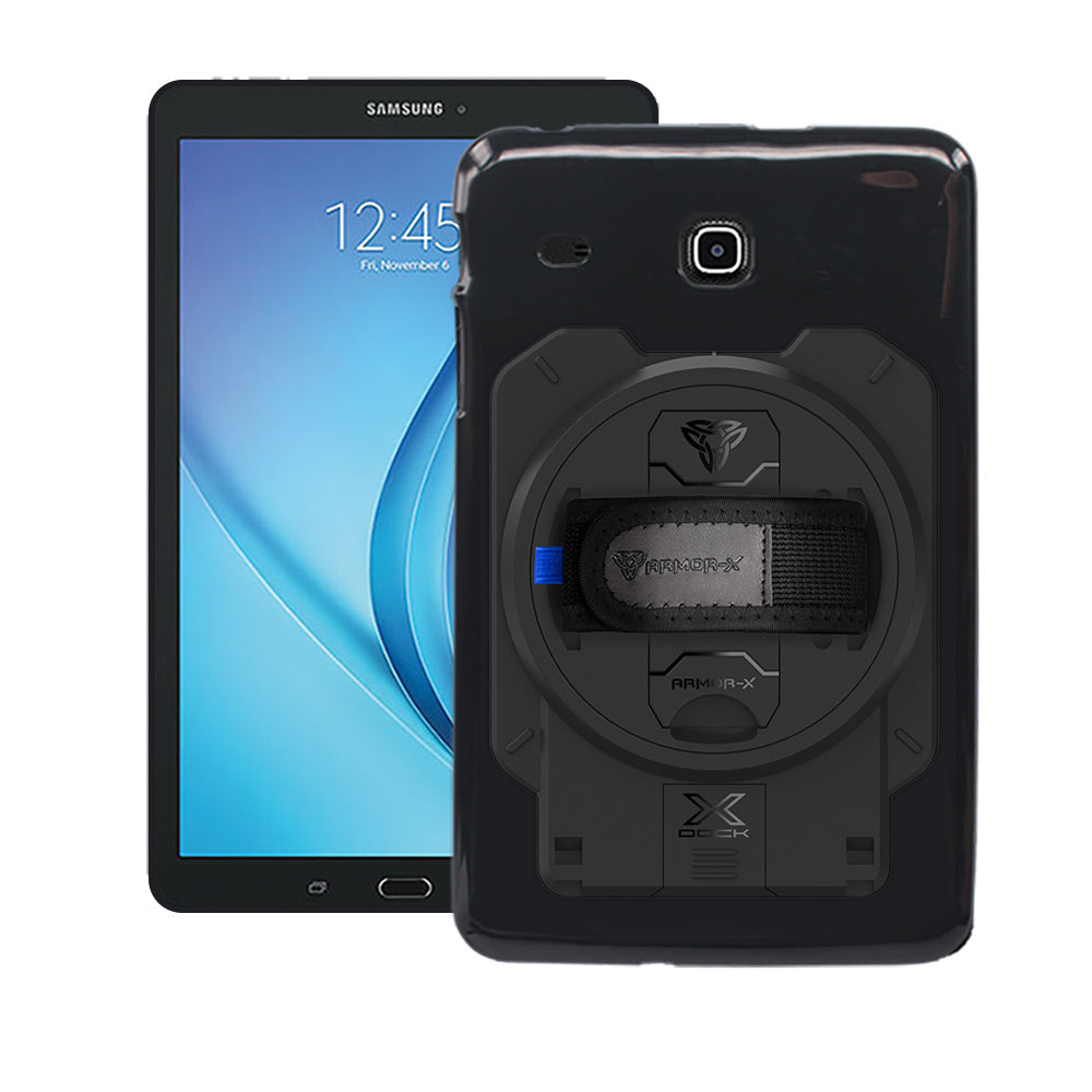 ARMOR-X Samsung Galaxy Tab E 8.0 T377 T375 shockproof case with X-DOCK modular eco-system.
