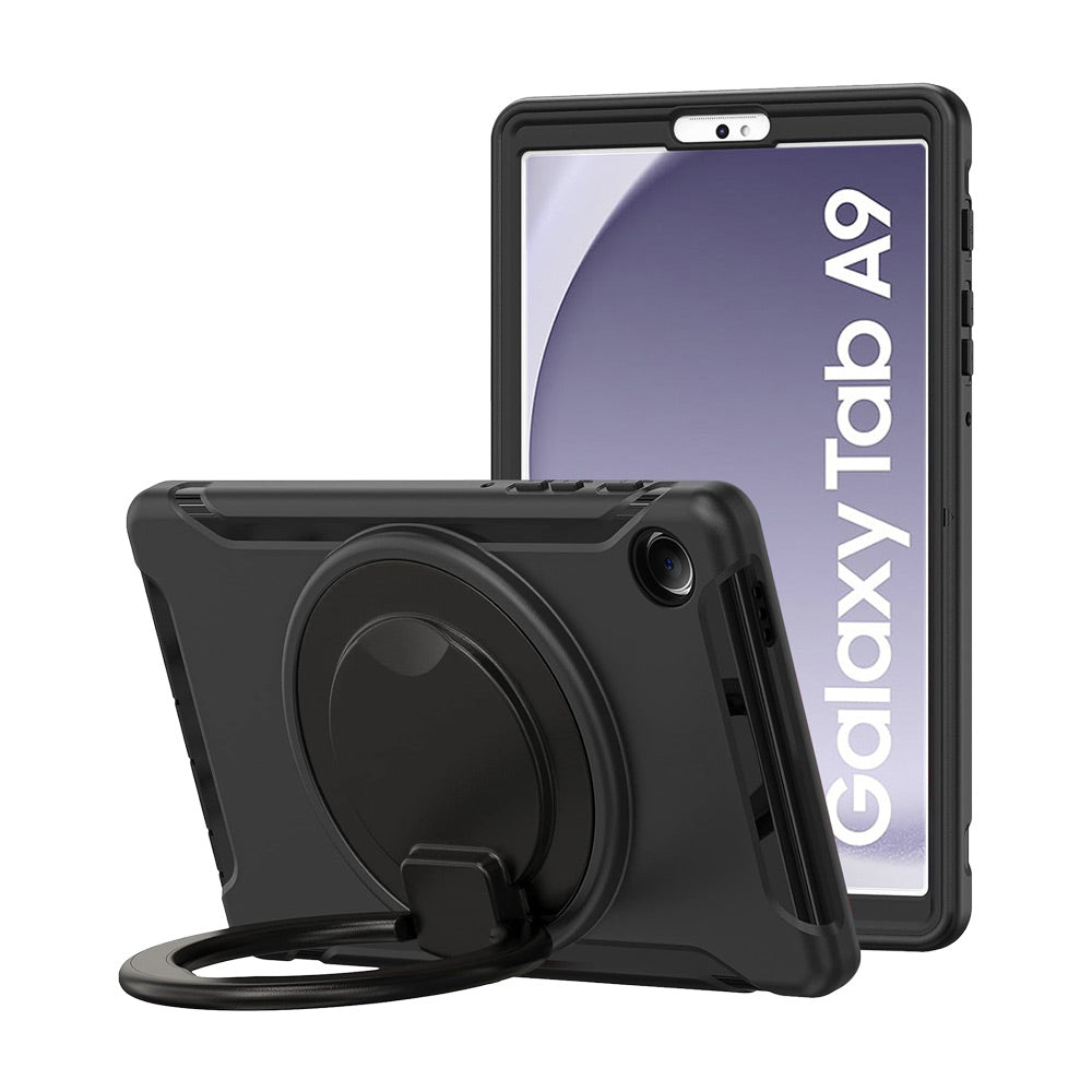 ARMOR-X Samsung Galaxy Tab A9 SM-X110 / SM-X115 Rugged kids case with kick-stand. shockproof and drop-proof protective cover.