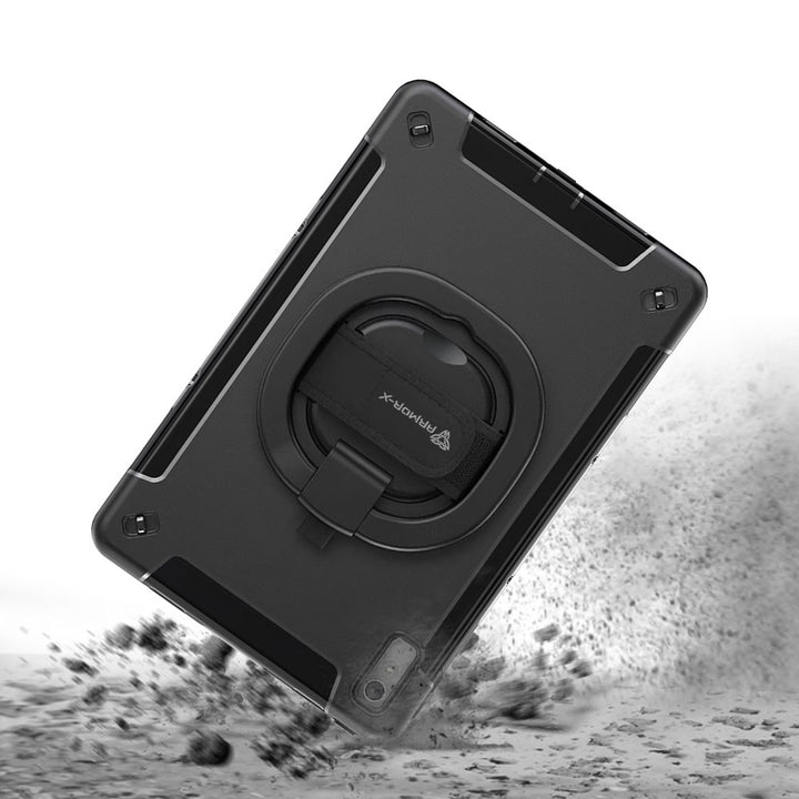ARMOR-X Lenovo Tab P11 Gen 2 TB350 shockproof case, impact protection cover with hand strap and kick stand & folding grip. Rugged protective case with the best dropproof protection.
