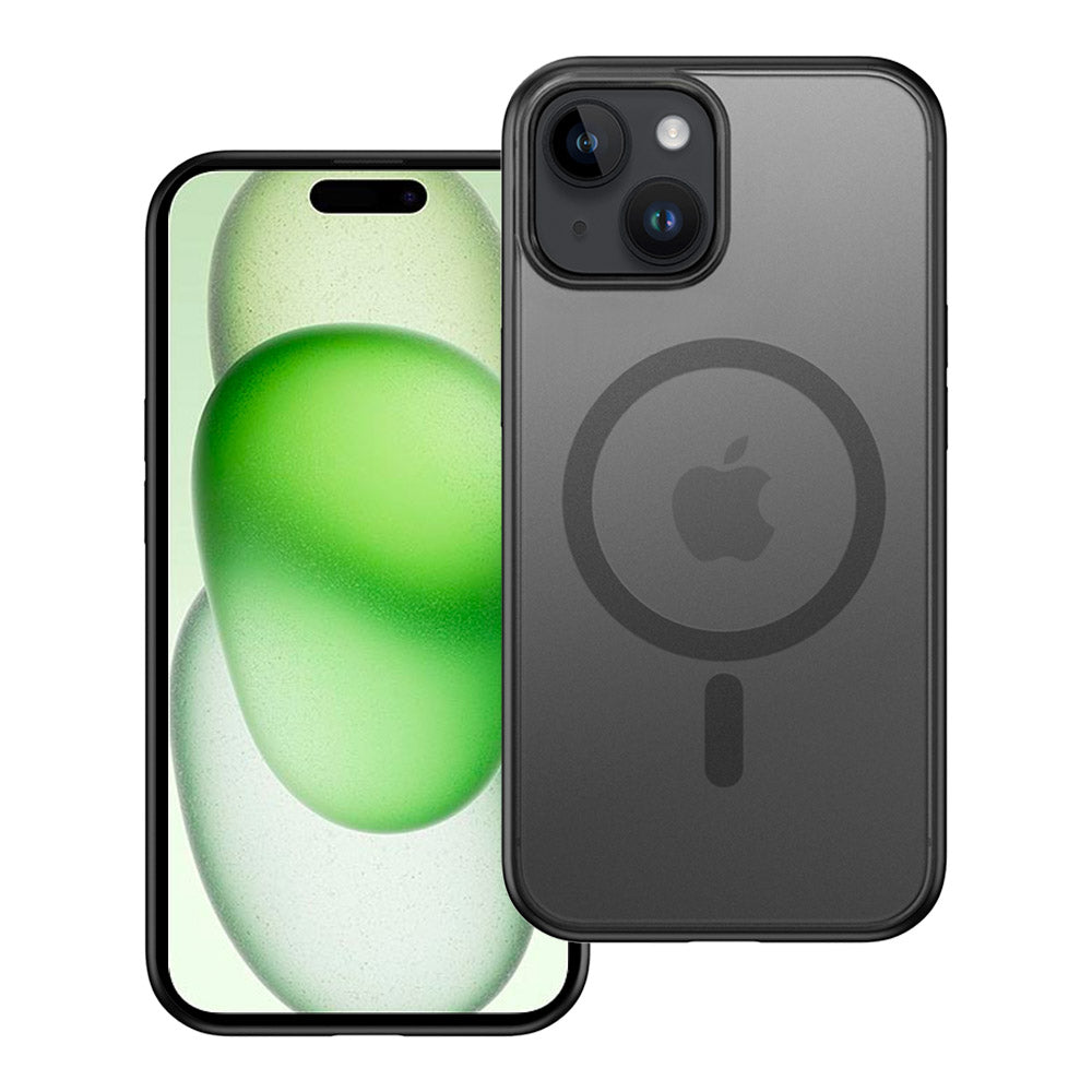 ARMOR-X APPLE iPhone 15 Plus shockproof compact case with MagSafe, supports wireless charging.