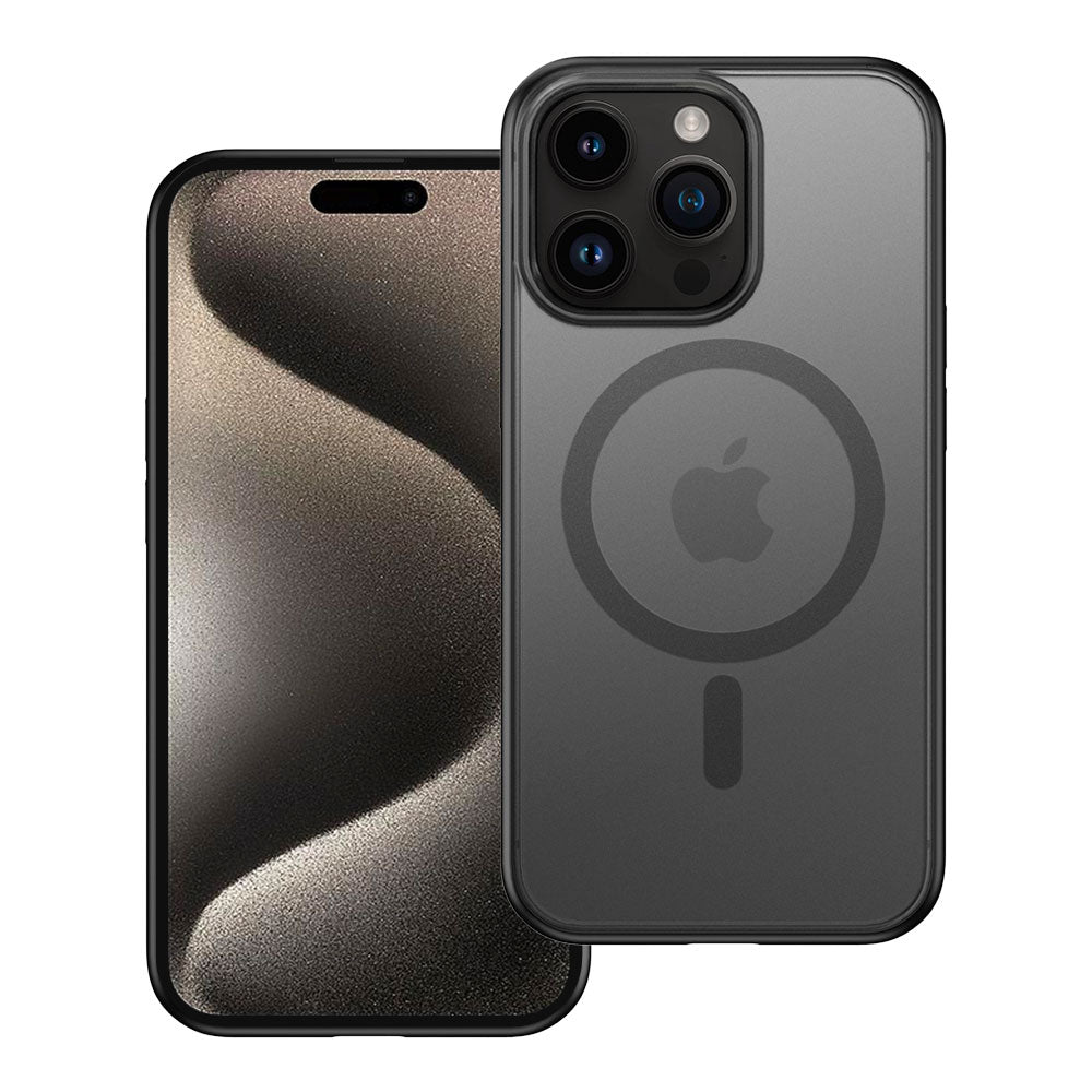ARMOR-X APPLE iPhone 15 Pro Max shockproof compact case with MagSafe, supports wireless charging.