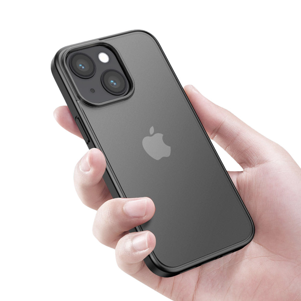 ARMOR-X APPLE iPhone 15 shockproof protective case. Translucent matte PC back and the polishing layer makes it possible to have a delicate touch.