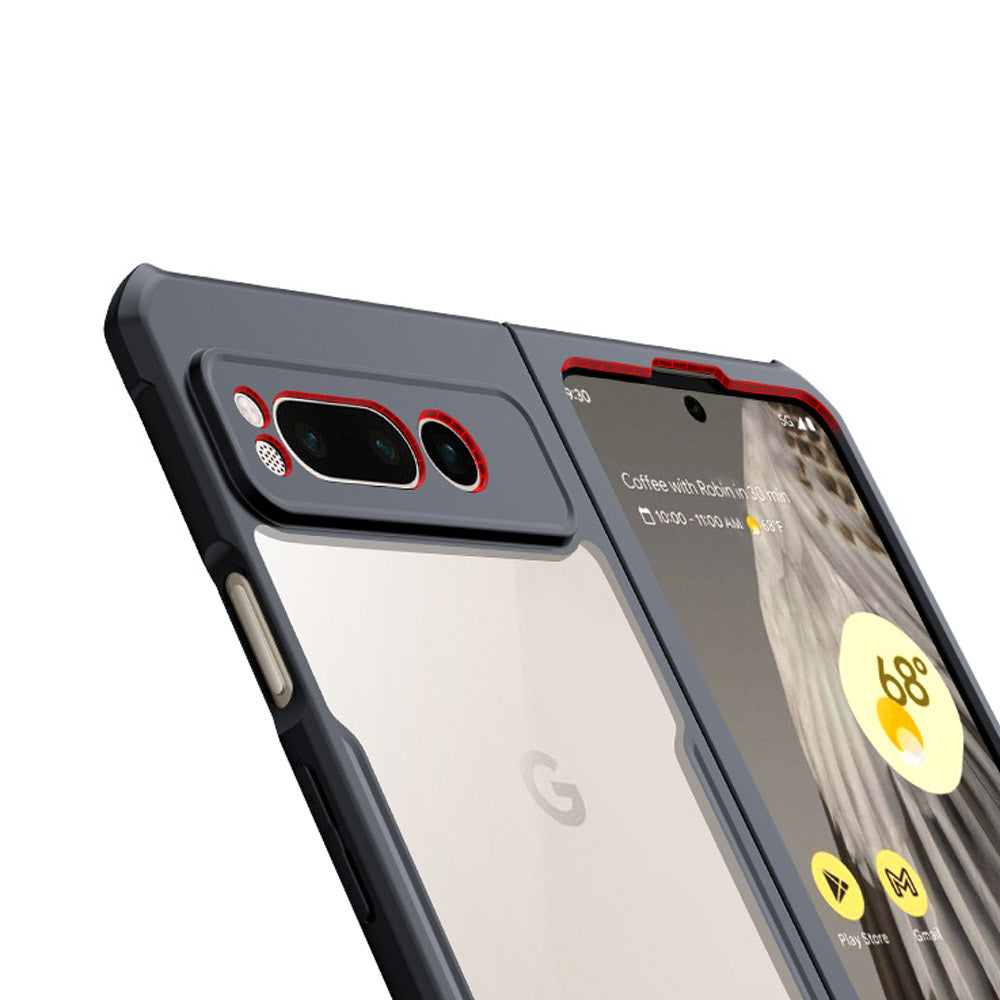 ARMOR-X Google Pixel Fold slim rugged shockproof case with raised edge for screen and camera protection.