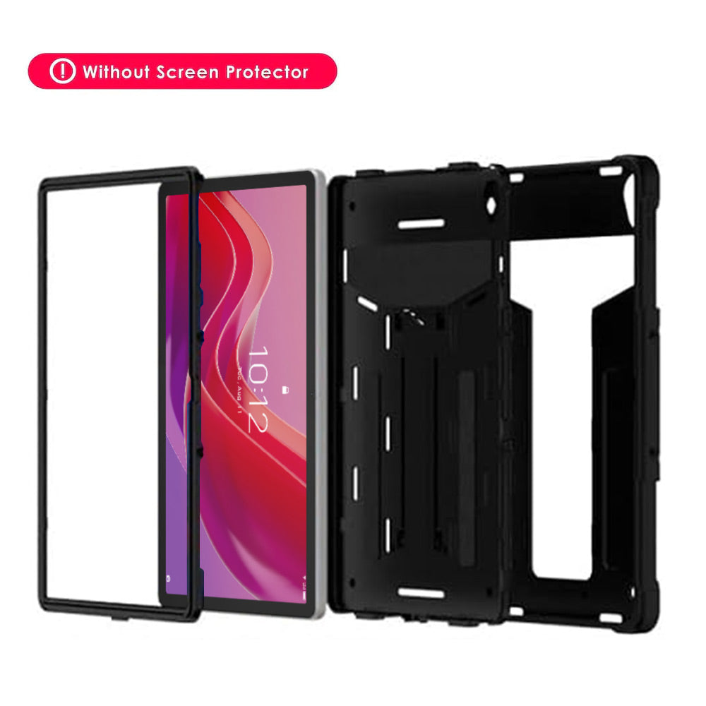 ARMOR-X Lenovo Tab M11 TB330 shockproof case, impact protection cover with kick stand. 3 layers impact resistant design.