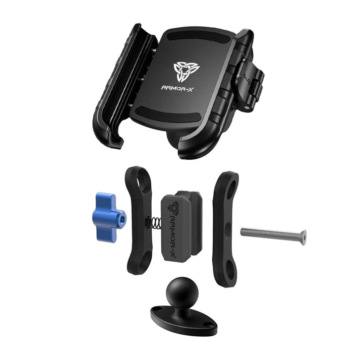 ARMOR-X Rhombus AMPS Universal Mount for phone, free to rotate your device with full 360 degrees to get the best view.