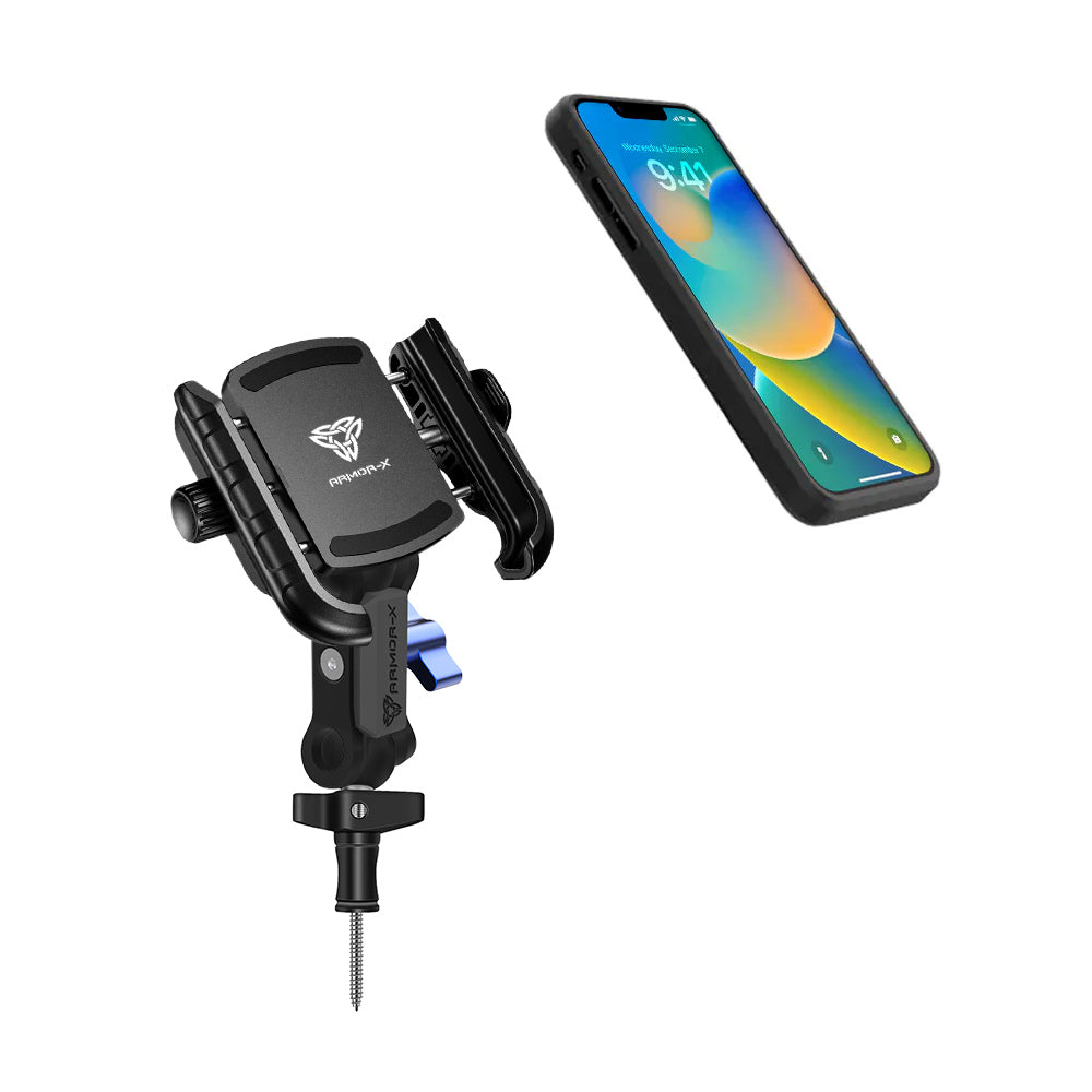ARMOR-X Wall Screw Universal Mount for phone, free to rotate your device with full 360 degrees to get the best view.