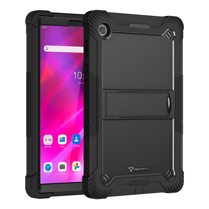 ARMOR-X Lenovo Tab K10 ( TB-X6C6F/X/L TB-X6C6NBF/X/L ) shockproof case, impact protection cover with kick stand. Rugged case with kick stand. Hand free typing, drawing, video watching.