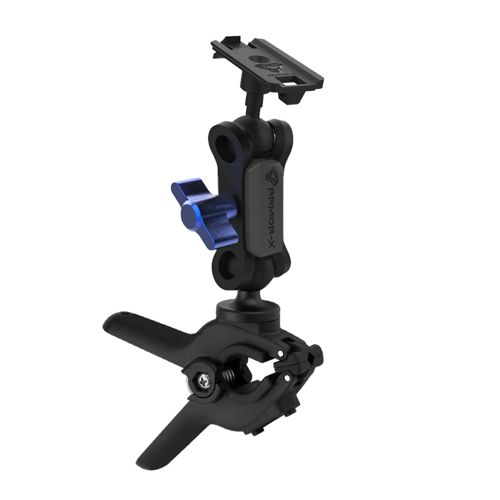 ARMOR-X Tough Spring Clamp Mount for phone.