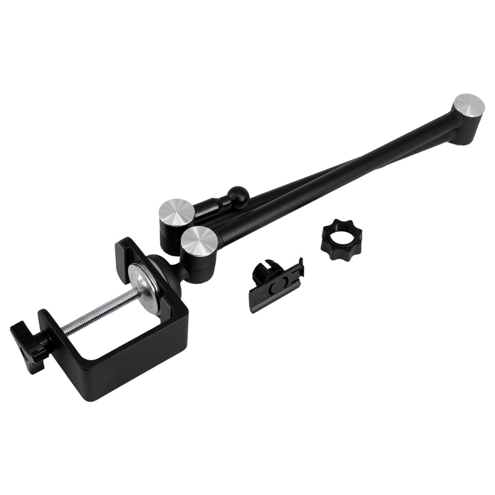 ARMOR-X flexible aluminum tabletop clamp mount for phone. Tool-free installation & removal designed.