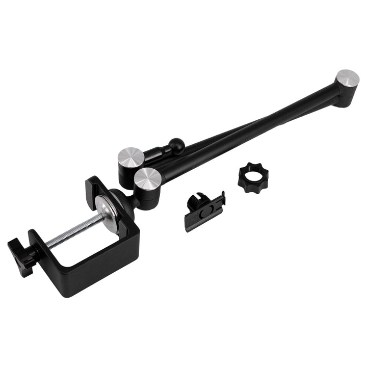 ARMOR-X flexible aluminum tabletop clamp mount for phone. Tool-free installation & removal designed.