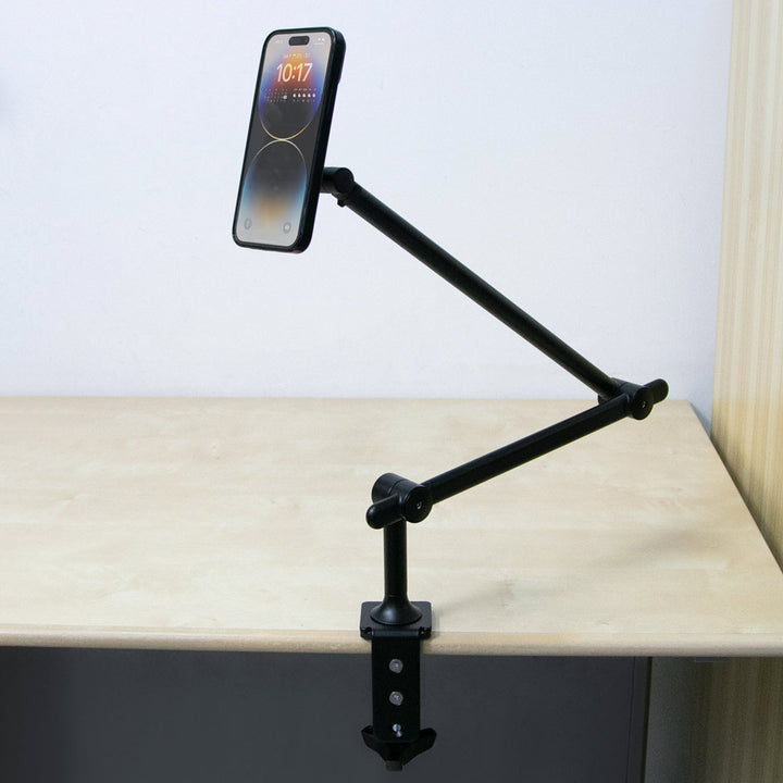 ARMOR-X aluminum adjustable arm clamp mount for phone.