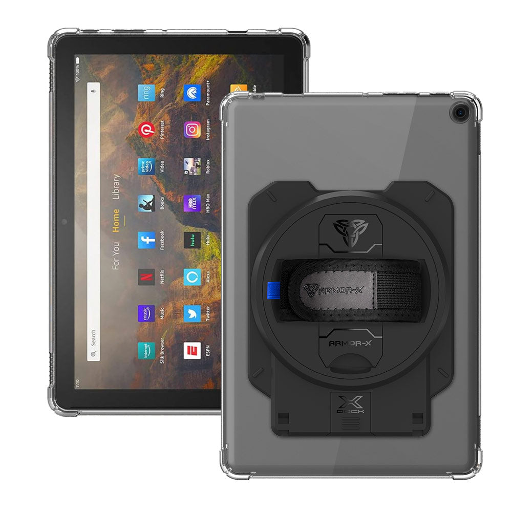 ARMOR-X Amazon Fire HD 10 2023 4 corner protection case with X-DOCK modular eco-system.